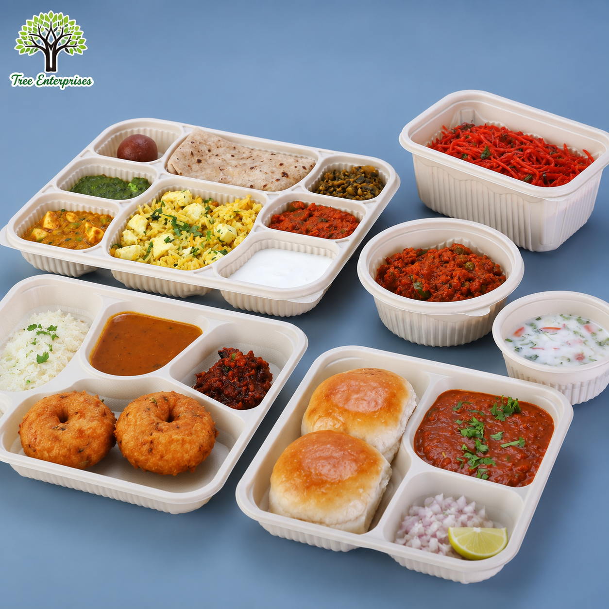 8CP CORNSTARCH MEAL TRAY